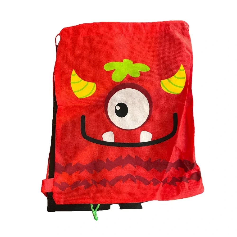 Small‎ Set (7) Silly Monster Drawstring Bags, Apparel Accessories 11.5x15